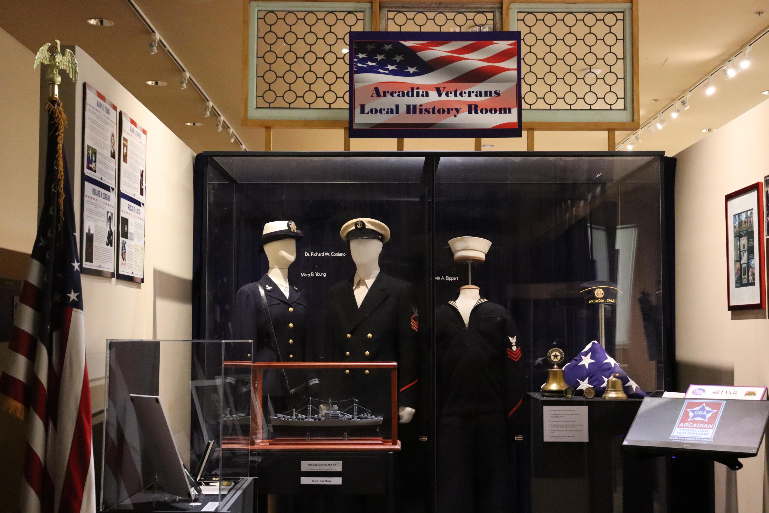 Arcadia Veterans Local History Room Exhibit